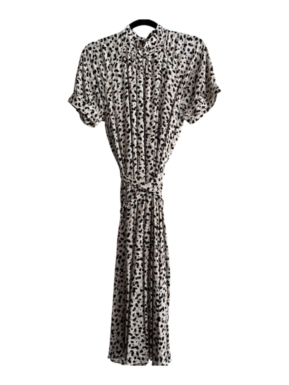 Size 6 Ann Taylor Dress white with Black and Tan